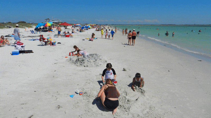 Honeymoon island beach