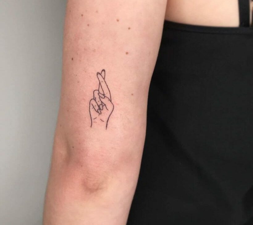 Fingers Crossed Tattoo