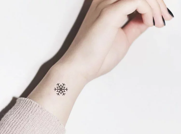 snowflakes tattoo