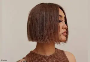 straight bob to hide fat face