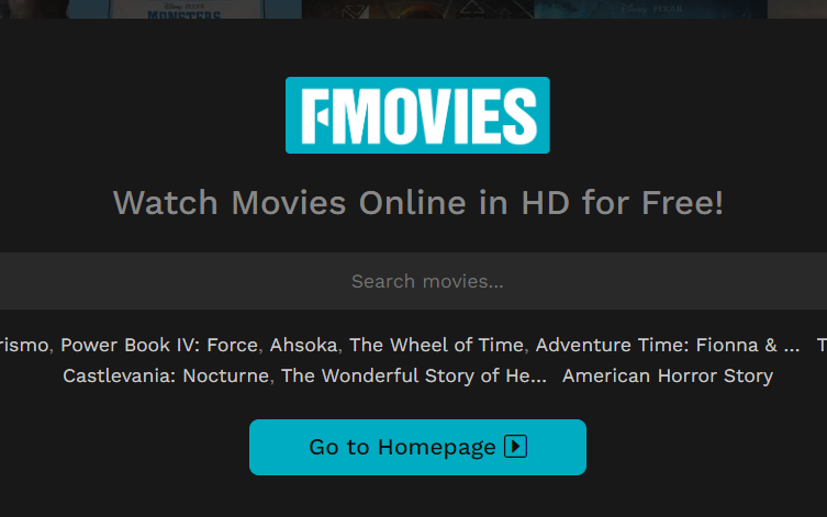 FMoives landing page